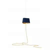 Nomadic Pendant Light Petit Nuage - Navy blue and Gold - Designheure