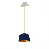 Pendant light Petit Nuage - Navy blue and Gold - Designheure
