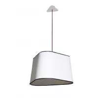 Pendant light XL Nuage - White & black border - Designheure