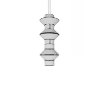 Suspension Moyen Tower - Blanc bordure Noire - Designheure