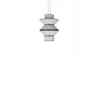 Suspension Petit Tower - Blanc bordure Noire - Designheure