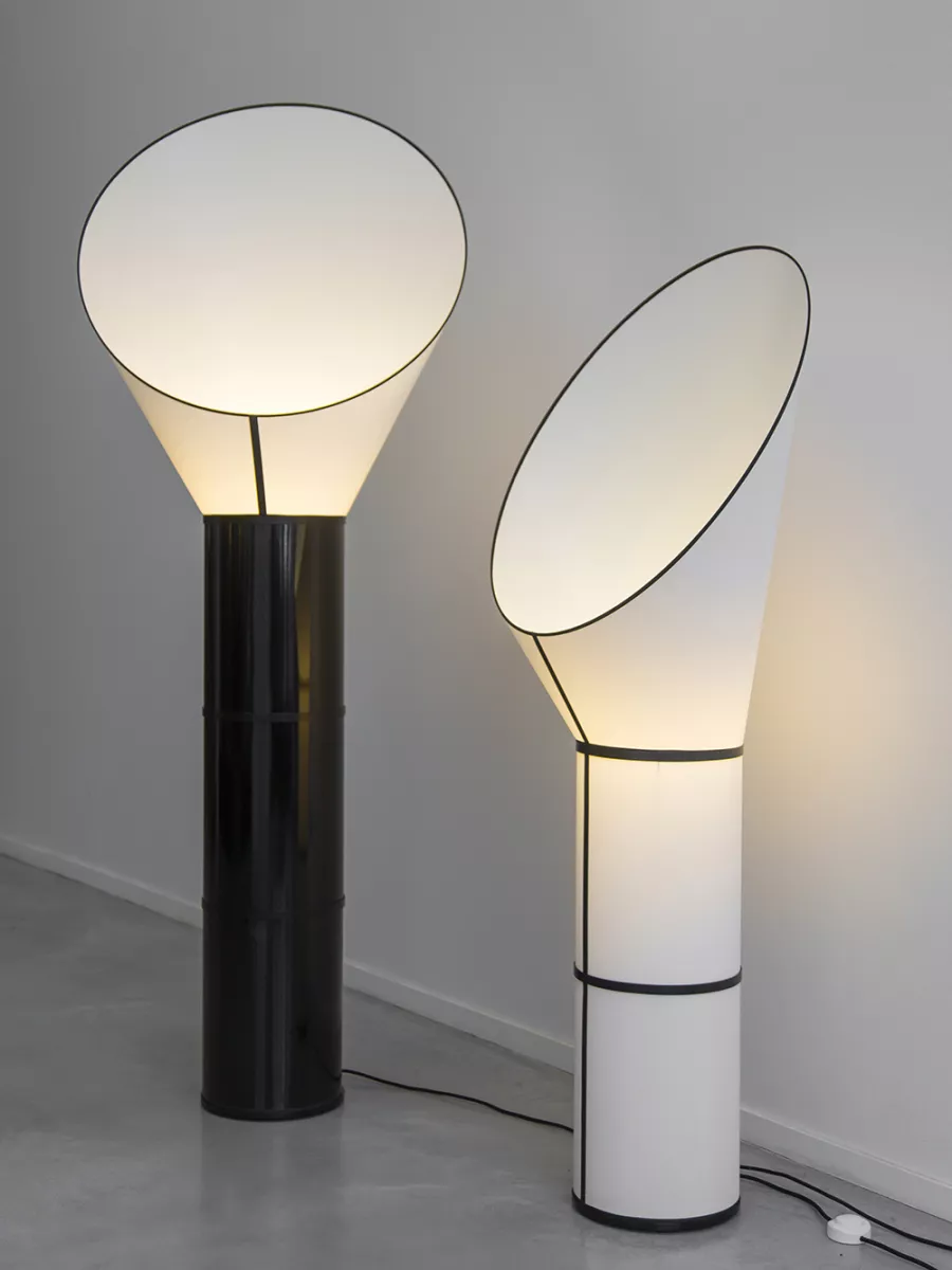 Floor Lamp Grand Cargo 3 - White with Black cylinders - Designheure