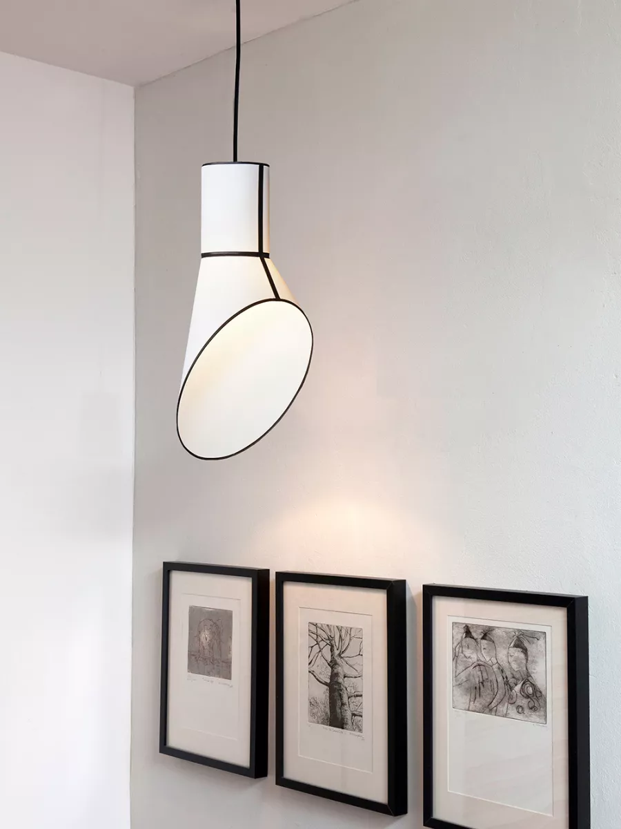 Pendant light Baby Cargo - White with White Cylinder - Designheure