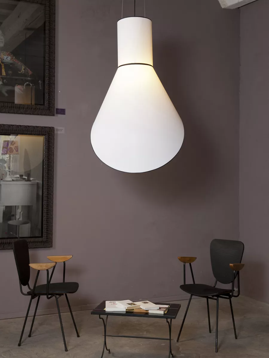 Pendant Light Grand Cargo - White with White cylinder