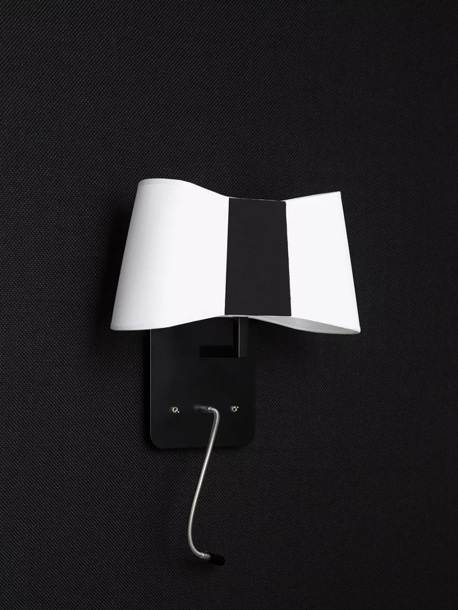 Wall lamp LED Petit Couture - Black and White - Designheure