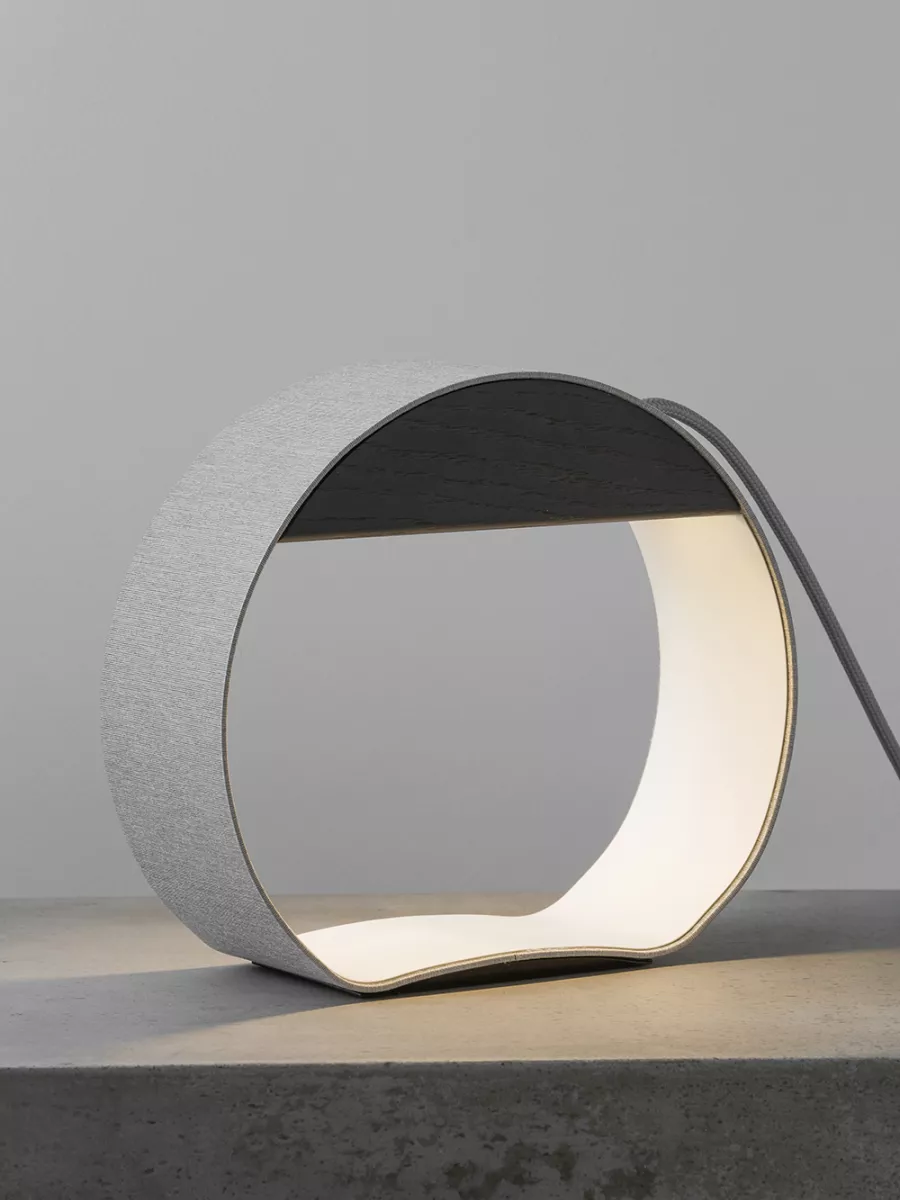 Lampe Petit Rond Eau de lumière - Chêne - Designheure