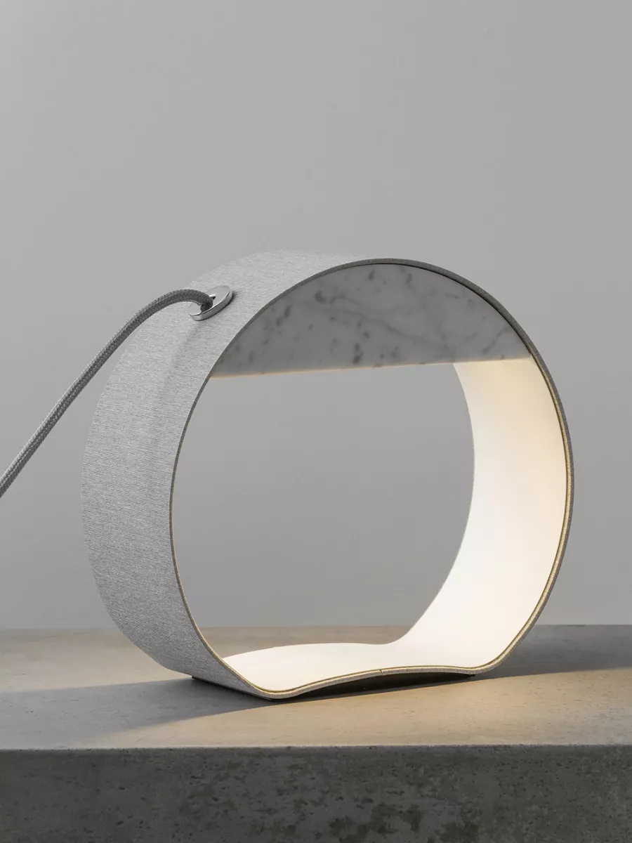 Table lamp Small Circle Eau de lumière - Marble - Designheure
