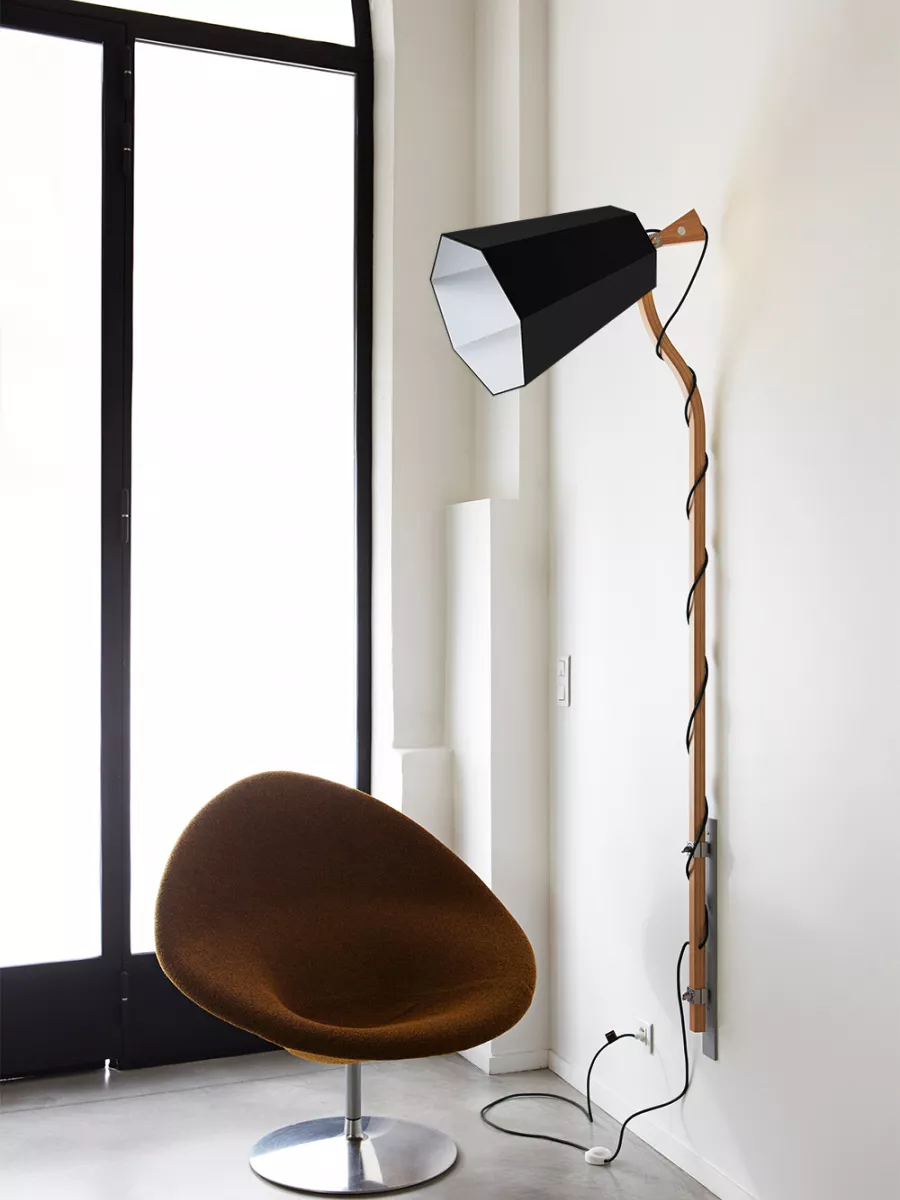 Wall lamp Grand LuXiole - Black / White - Designheure
