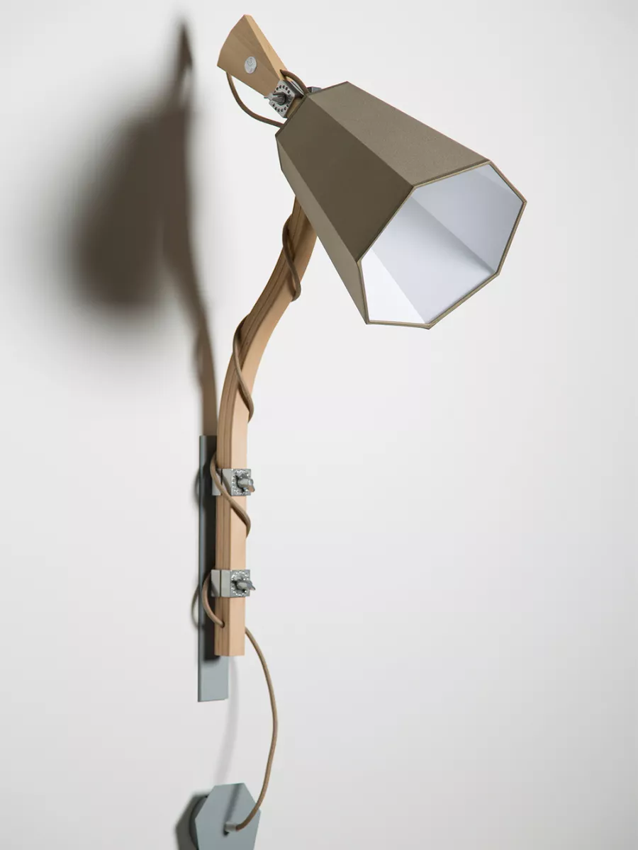 Wall Lamp Petit Luxiole - Kaki / Blanc - Designheure