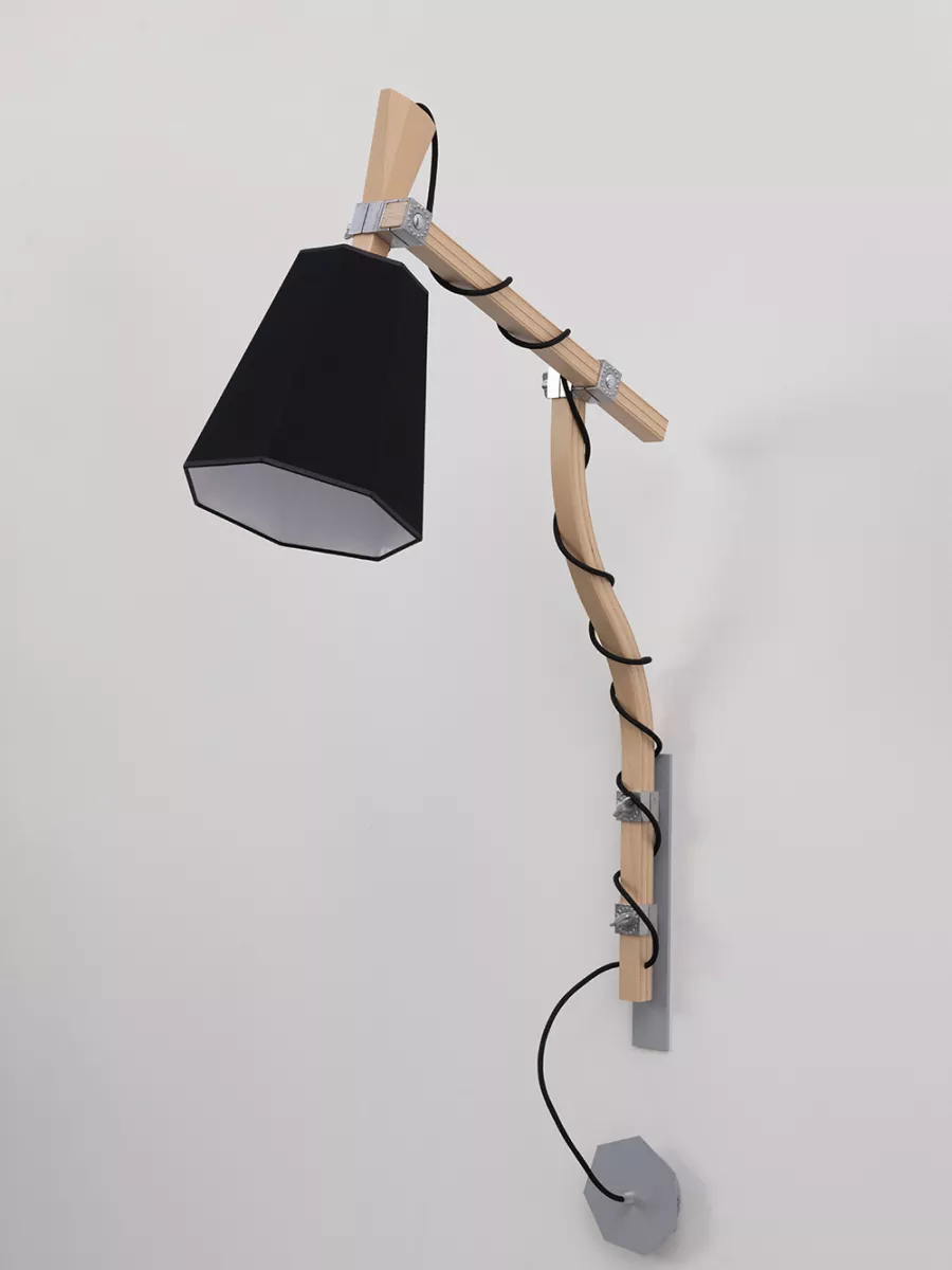 Wall Floorlamp Small LuXiole - Black / White - Designheure