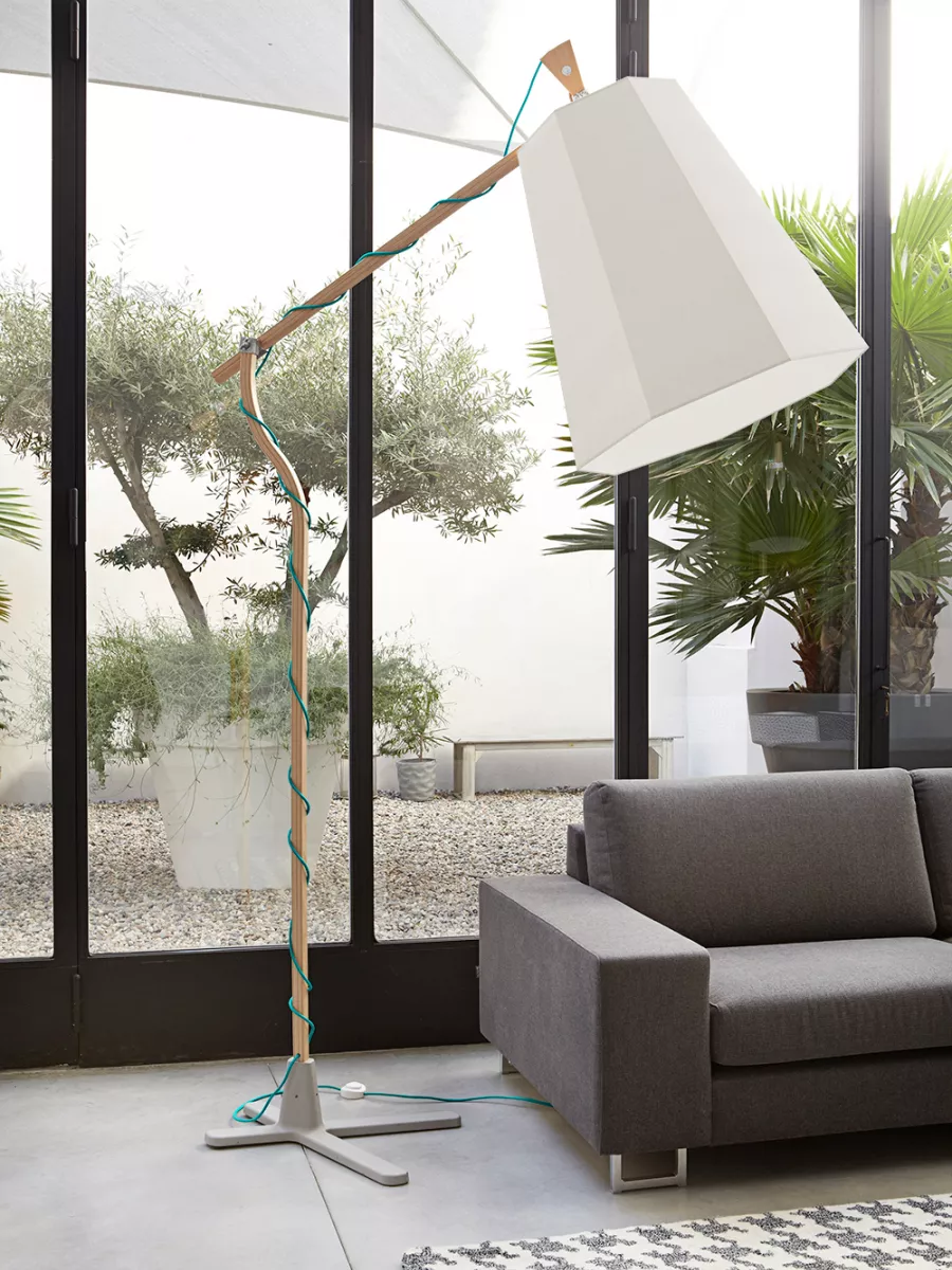 Lampadaire XXL LuXiole -  Blanc diffusant - Designheure