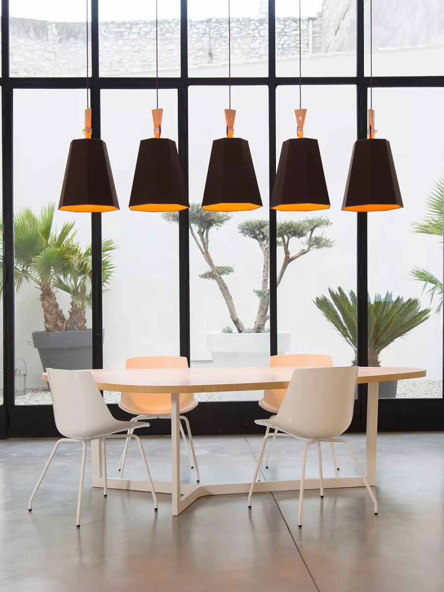 Pendant light Grand LuXiole - Brown / Orange - Designheure