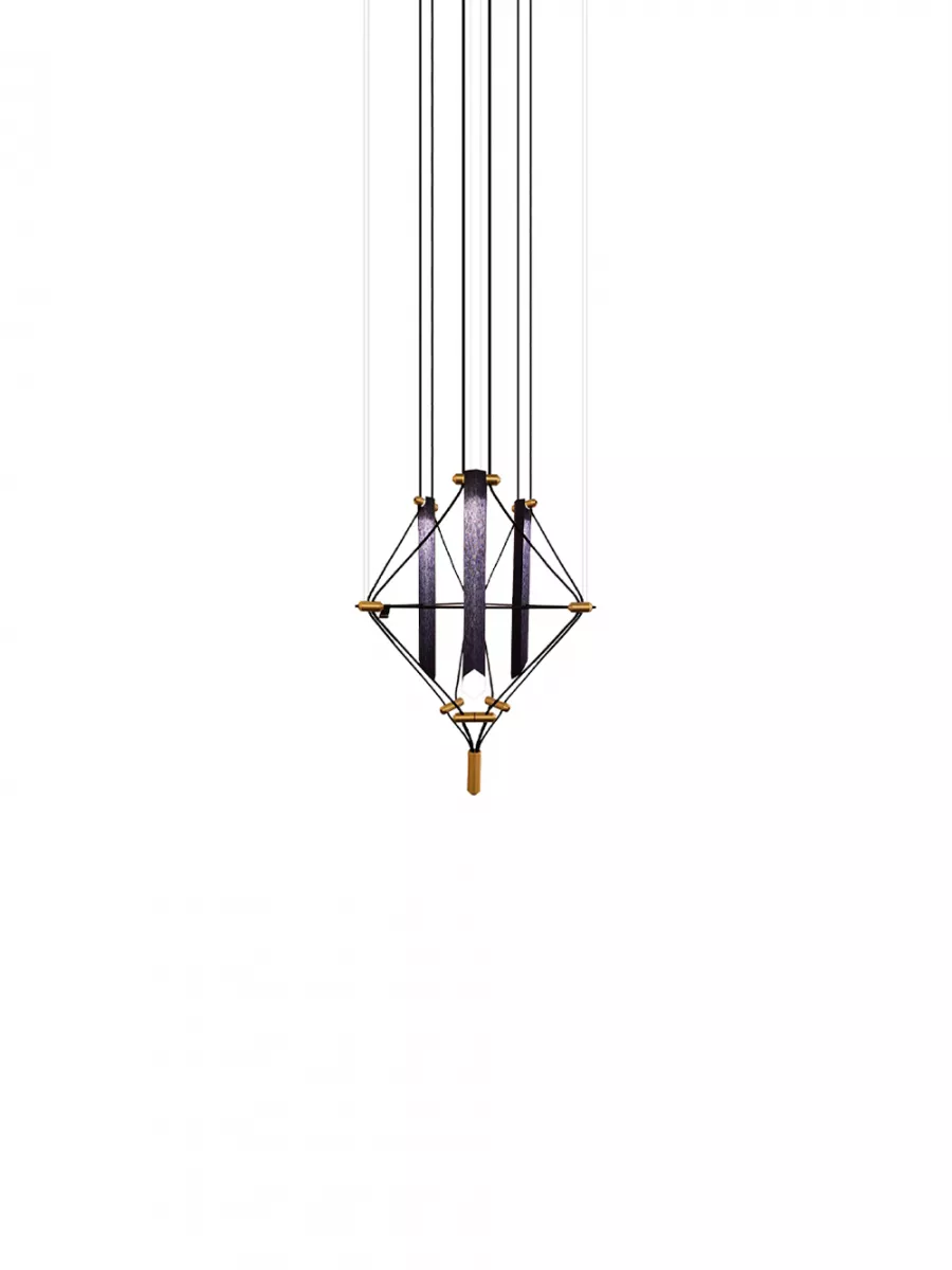 Chandelier 3 Mozaik - Navy blue - Designheure