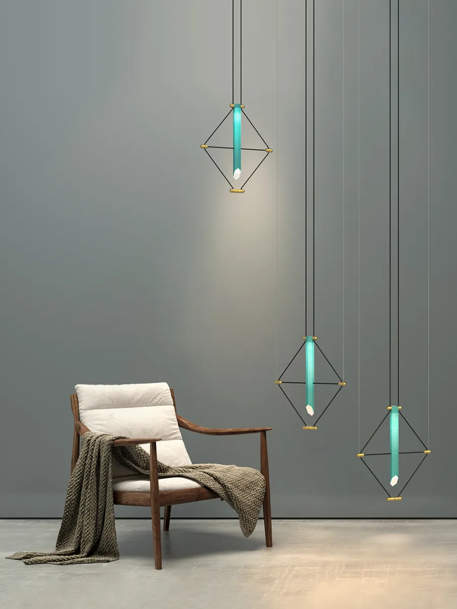 Suspension Mozaik - Gris bleu - Designheure