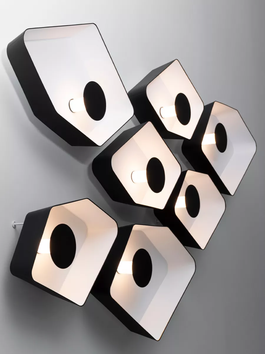 Wall lamp Trio Petit Nénuphar LED system - Black / White - Designheure