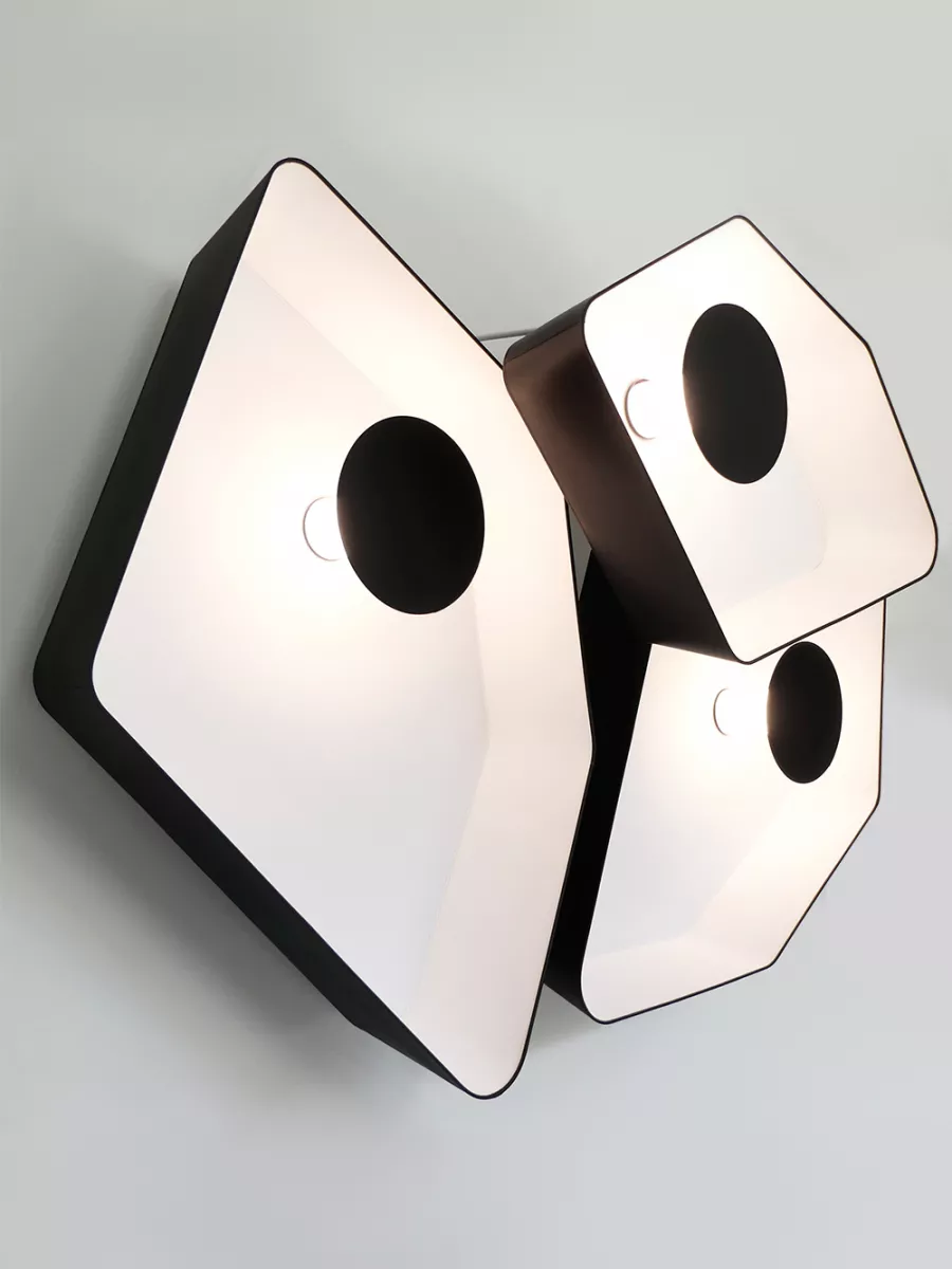 Wall lamp Trio Grand Nenuphar LED system - Black / White - Designheure