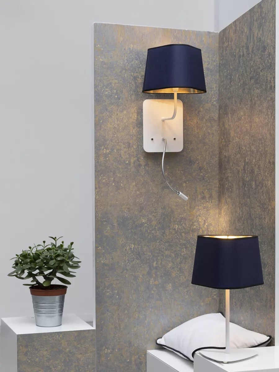 Wall lamp LED Petit Nuage - Navy blue and Gold - Designheure