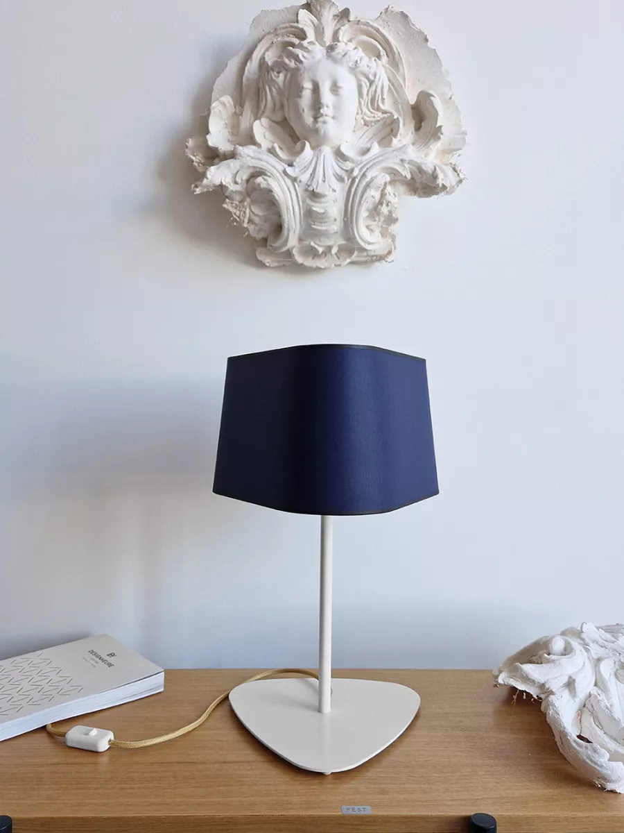 Table lamp Moyen Nuage - Blue and Gold - Designheure