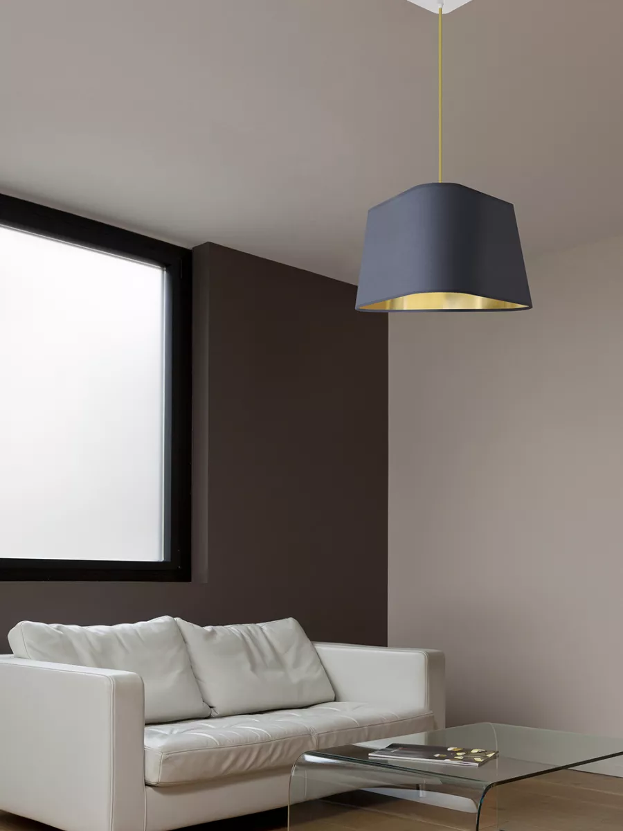 Suspension Grand Nuage - Gris et Or - Designheure