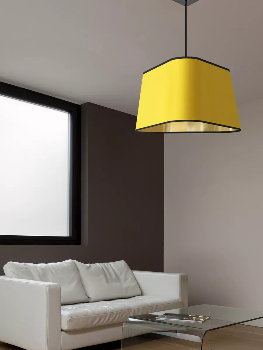 Suspension XL Nuage - Jaune et Or - Designheure