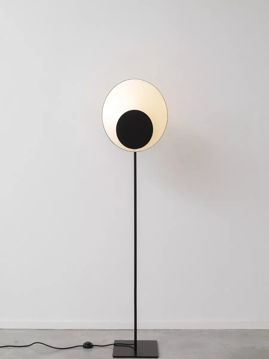 Floor lamp Moyen Reef - White and Black - Designheure