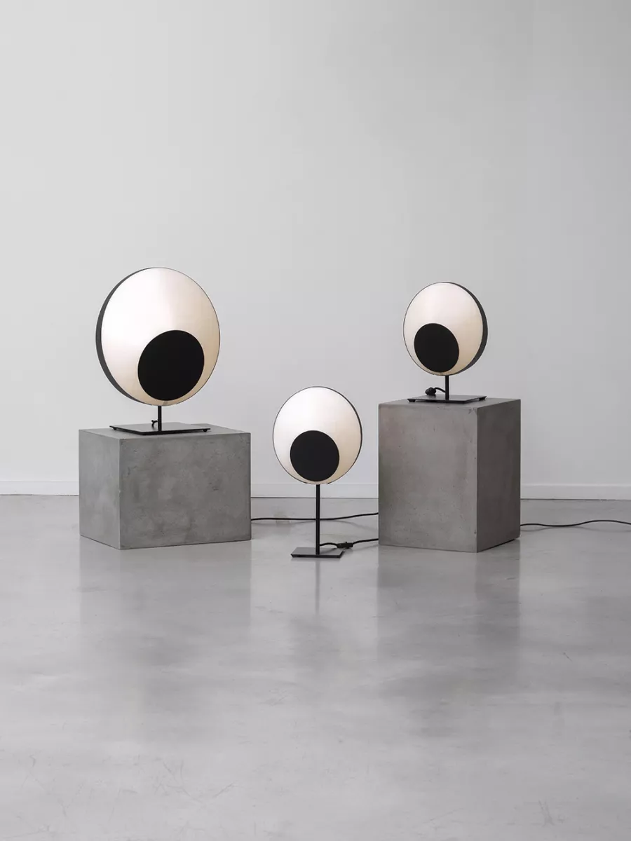 Table lamp Moyen Reef - White and Black - Designheure