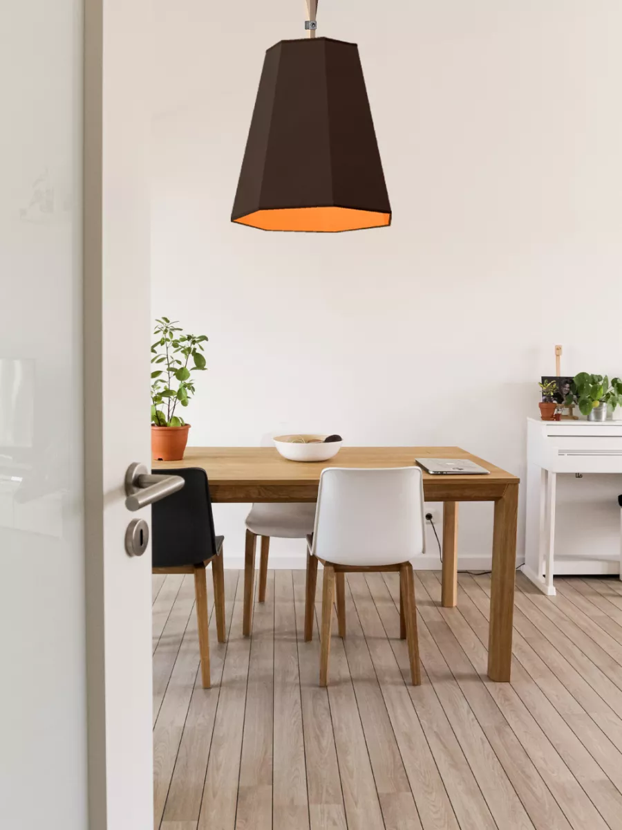 Pendant light XXL LuXiole - Brown / Orange - Designheure