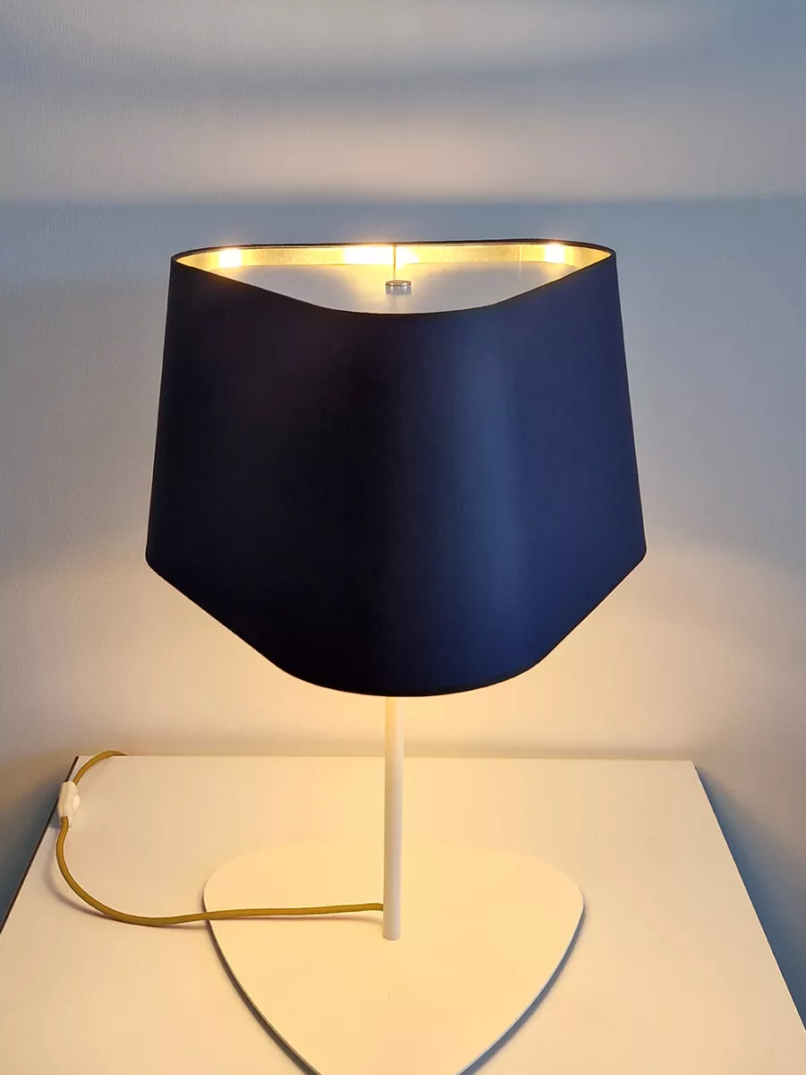 Table Lamp Grand Nuage - Blue and Gold - Designheure