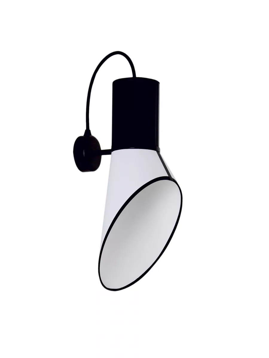 Wall lamp Baby Cargo - White with Black cylinder - Designheure