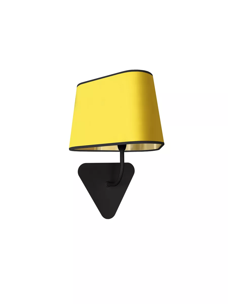 Fixed wall lamp Petit Nuage - Yellow and Gold - Designheure