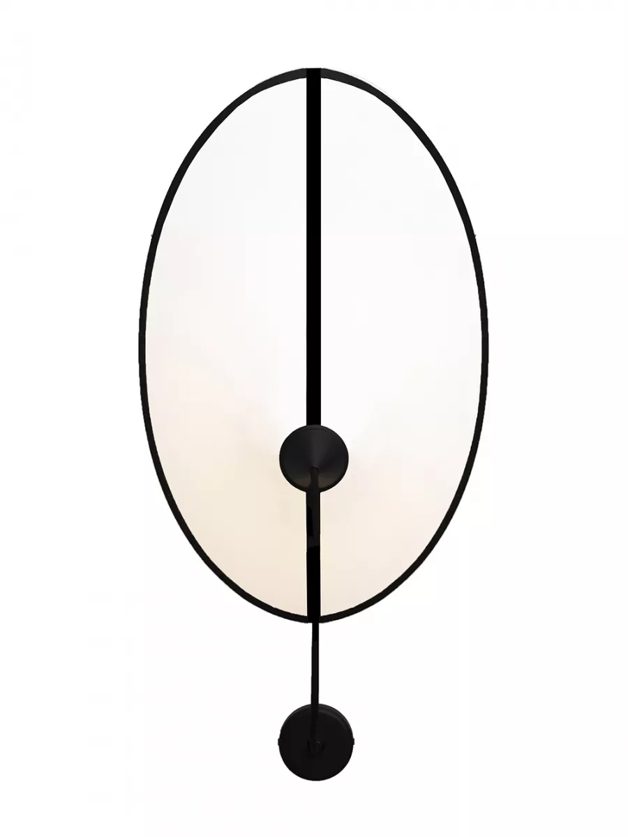 Wall lamp Grand Shield - White with Black border - Designheure