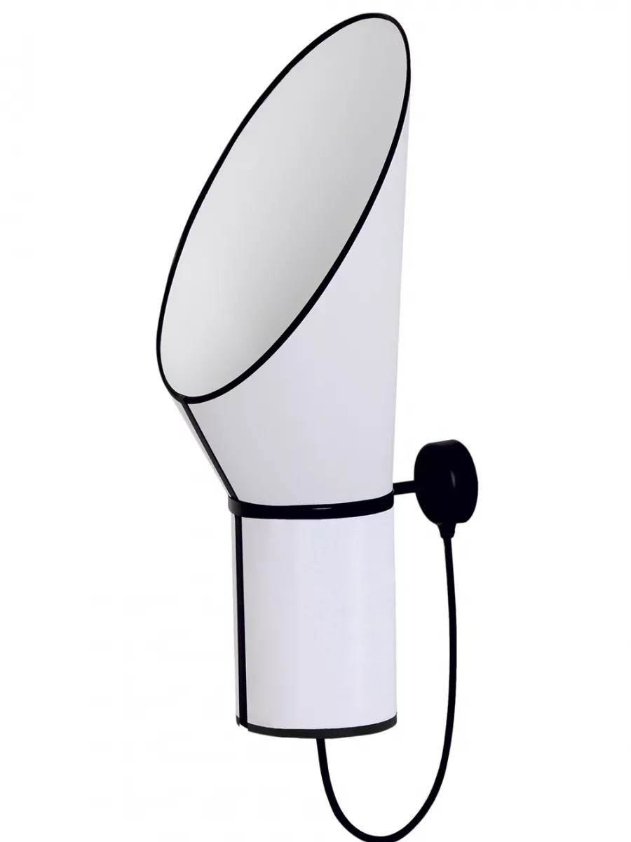 Wall lamp Petit Cargo - White with white cylinder - Designheure