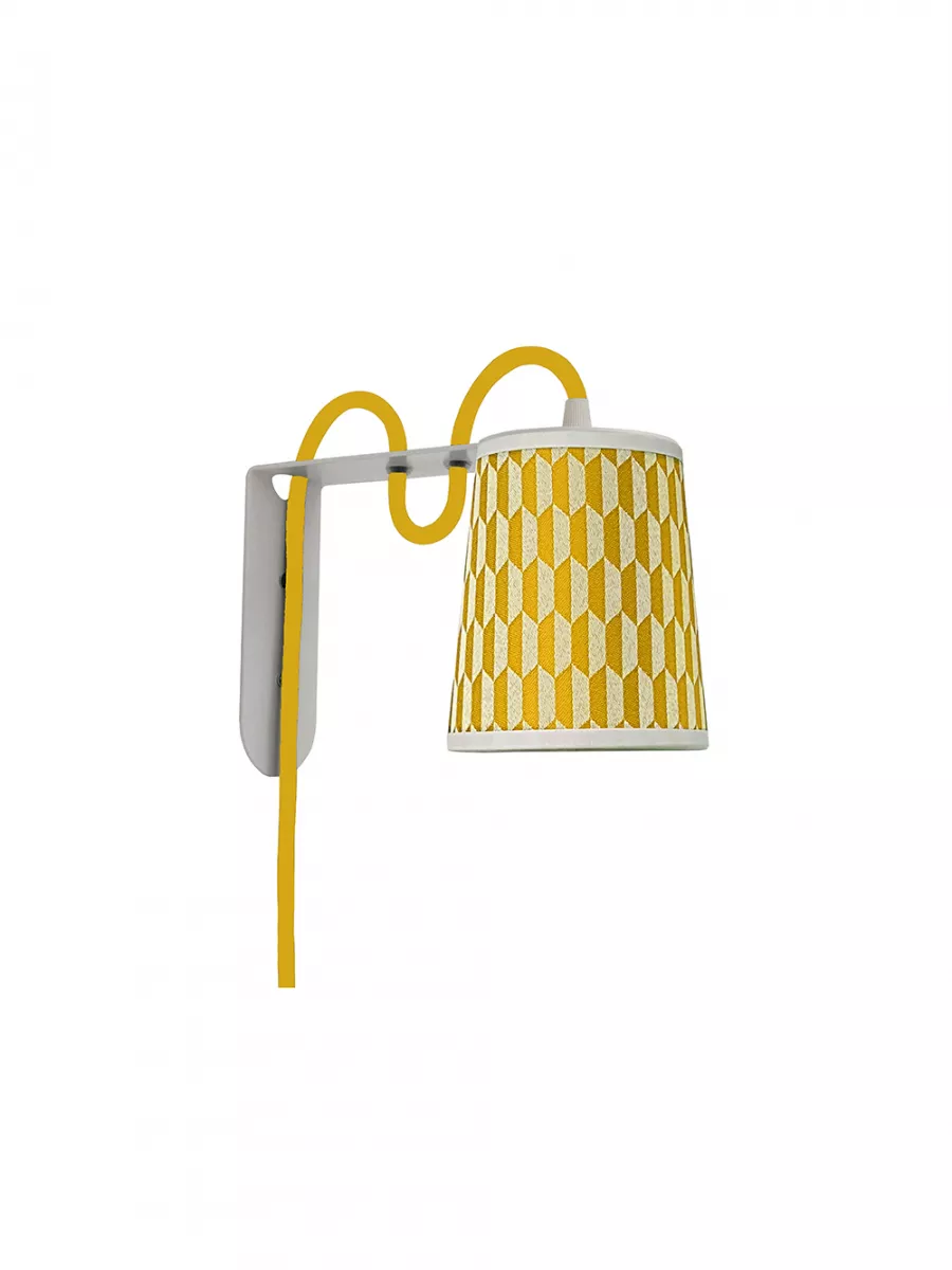 Wall lamp Lightbook - Damier Yellow - Designheure
