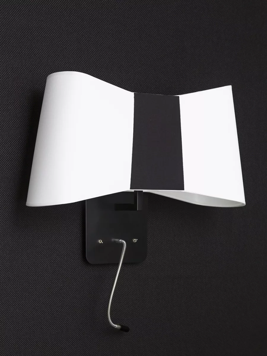 Wall lamp LED Grand Couture - White / Black - Designheure