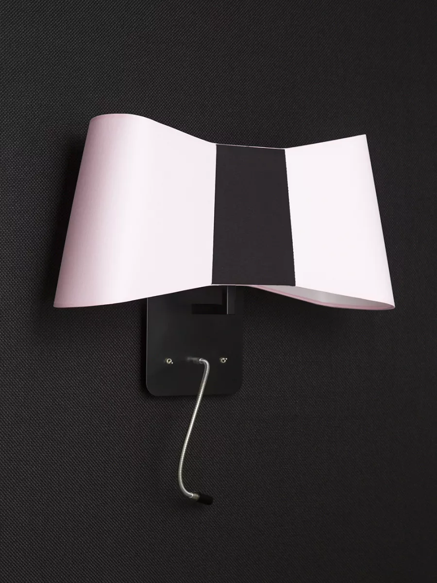 Wall lamp LED Grand Couture - Light Pink / Black - Designheure