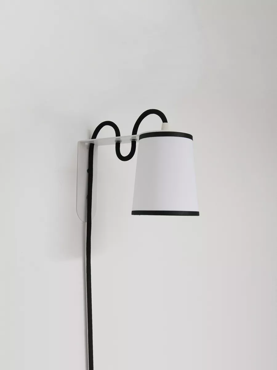 Wall lamp Lightbook - Damier Blue - Designheure