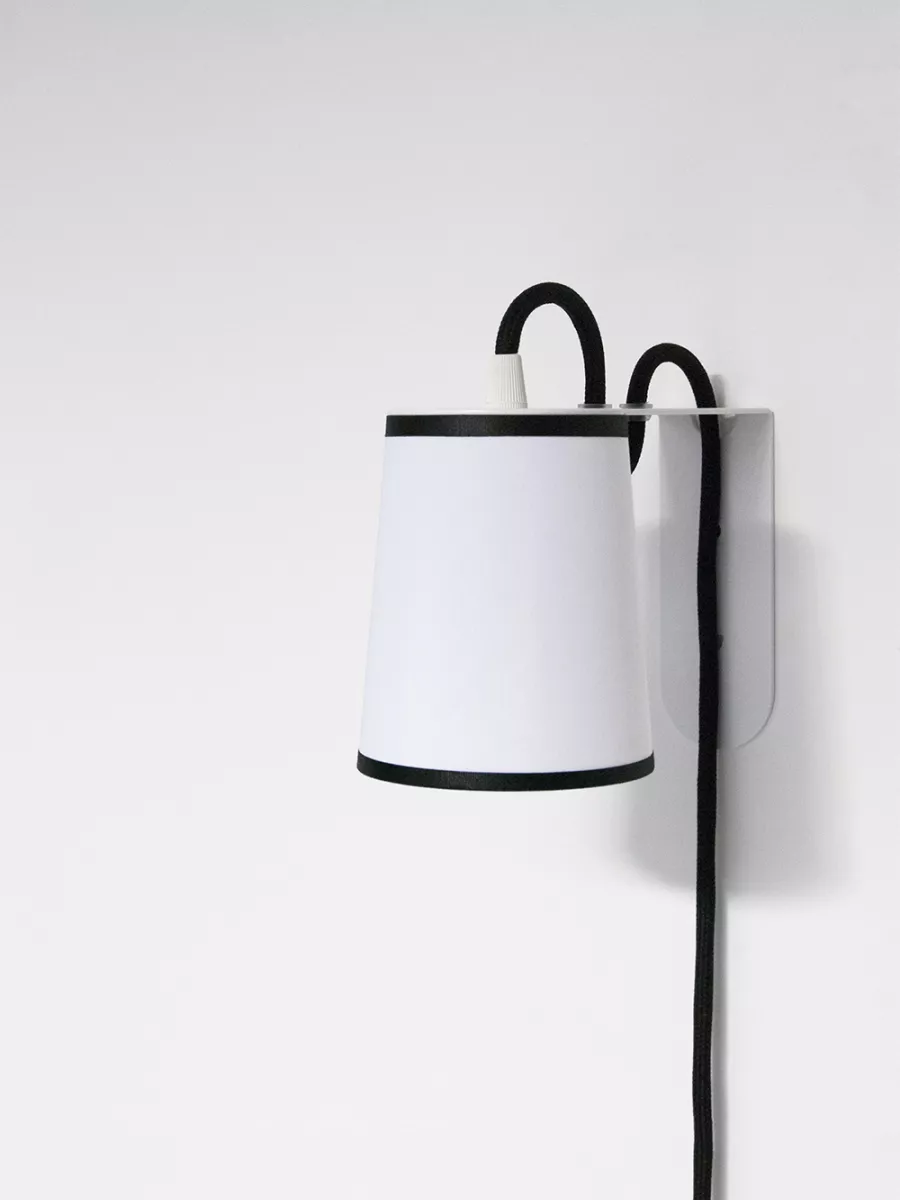 Wall lamp Lightbook - White with black borders - Designheure