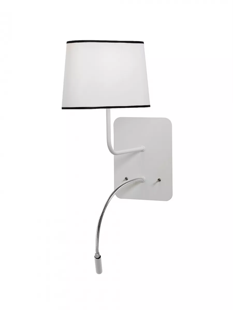 Wall lamp LED Petit Nuage - White black border - Designheure