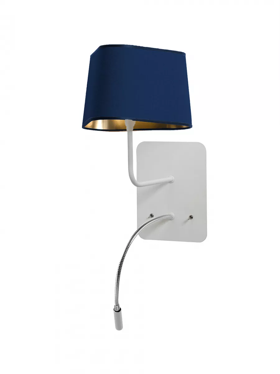 Wall lamp LED Petit Nuage - Navy blue and Gold - Designheure