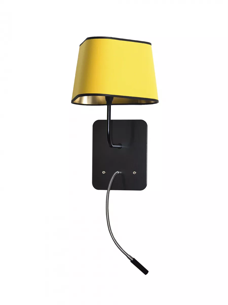 Wall lamp LED Petit Nuage - Yellow / Gold reading lamp - Designheure