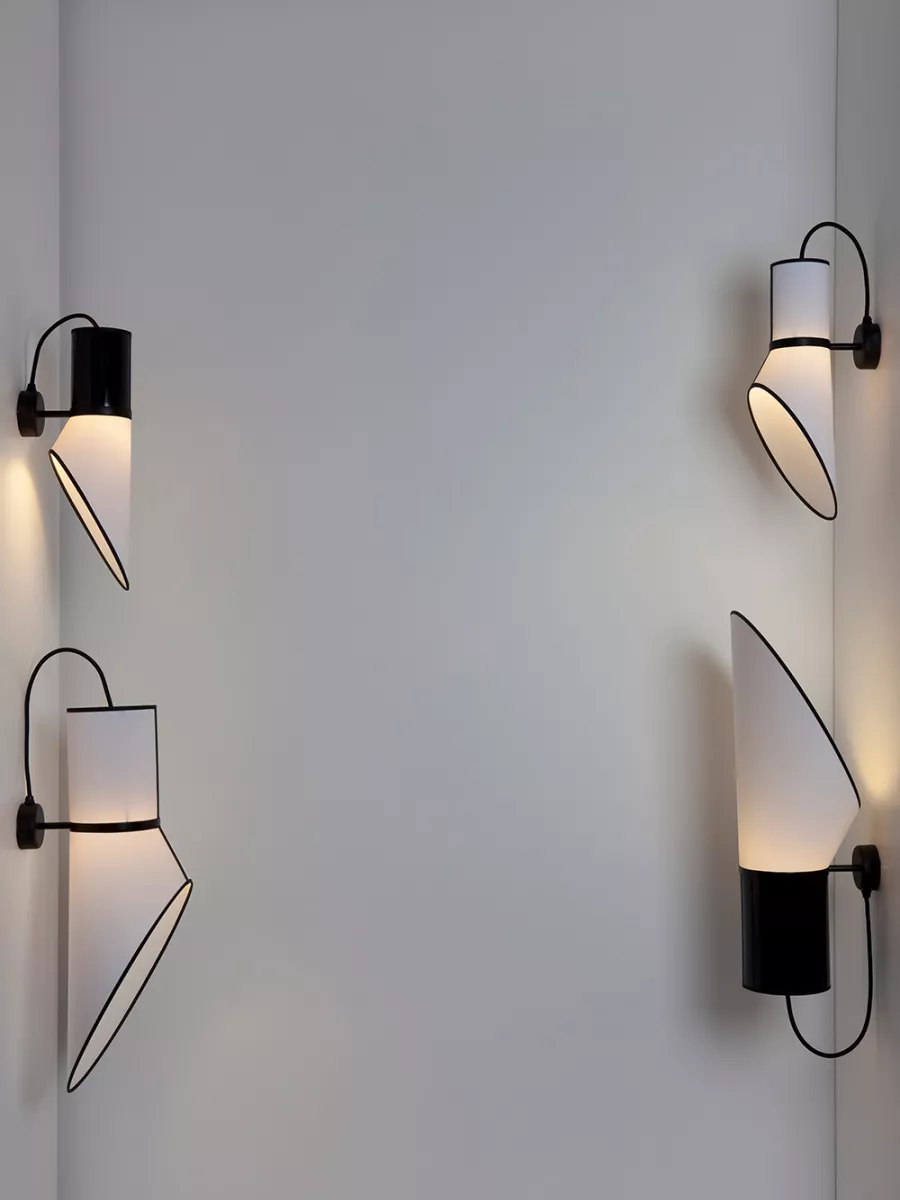 Wall lamp Baby Cargo - White with Black cylinder - Designheure