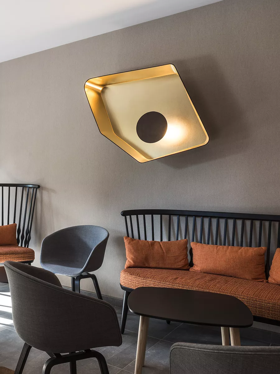 Wall lamp Grand Nénuphar LED system - Black / Bronze - Designheure