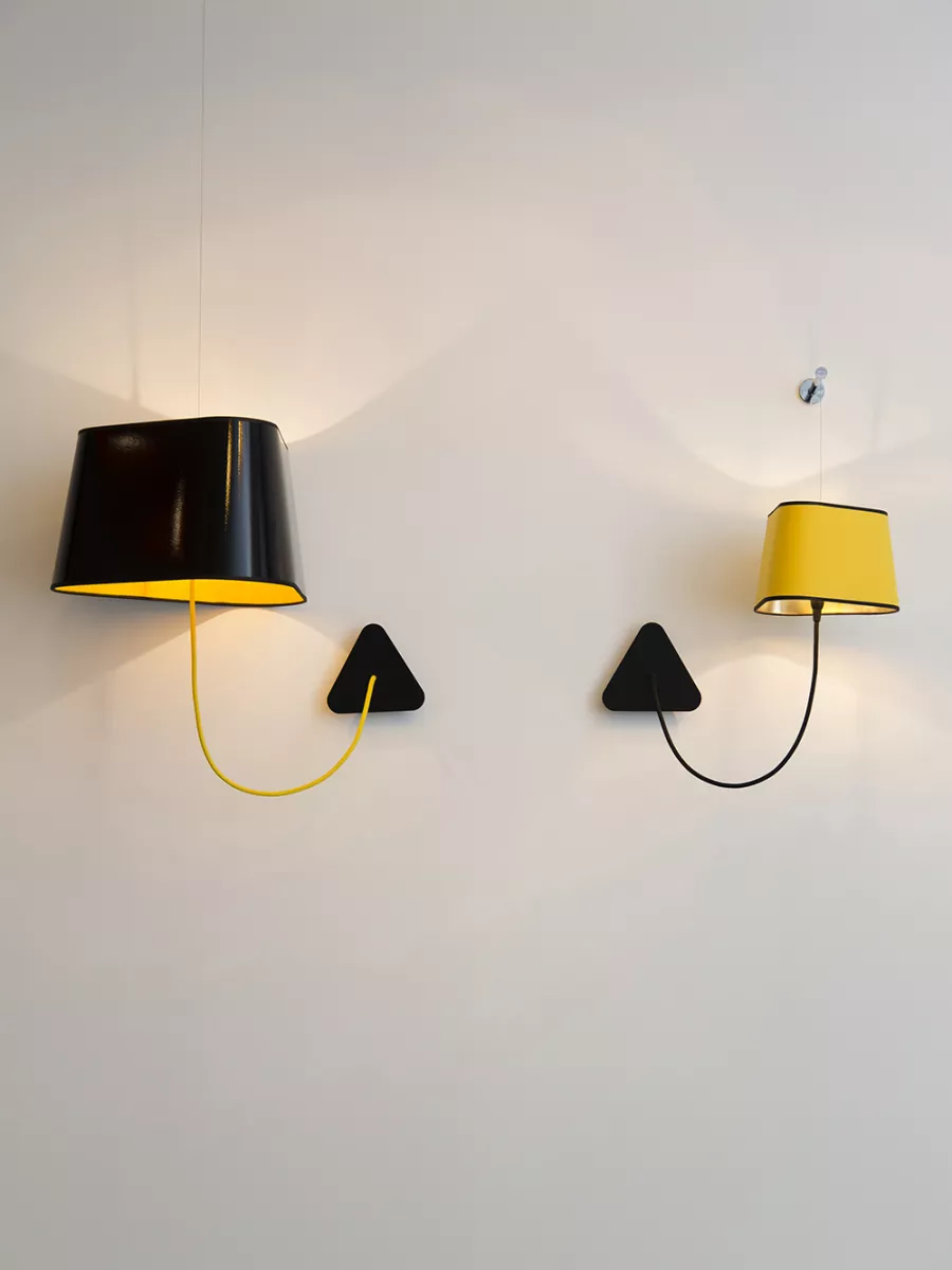 Pendant wall lamp Grand Nuage - Yellow / Gold - Designheure