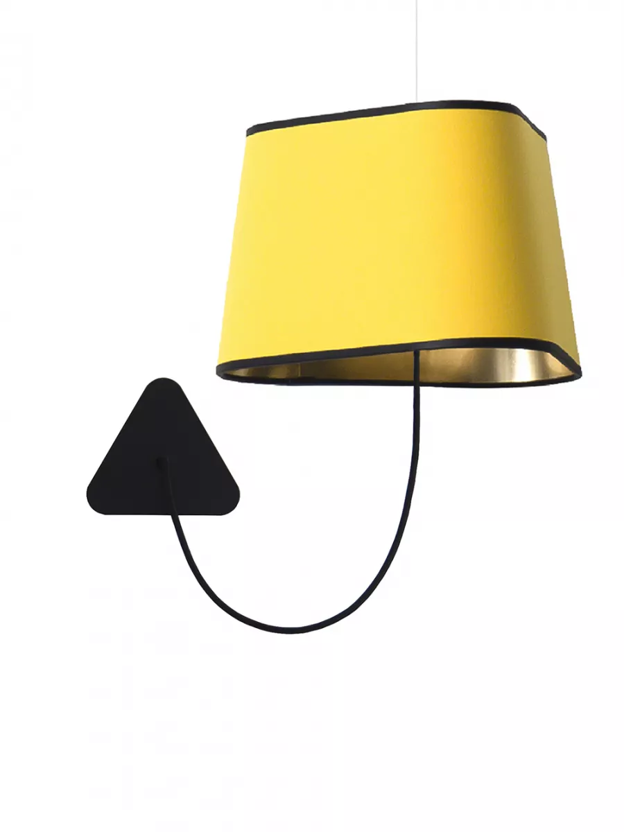 Applique Suspendue Grand Nuage - Jaune et Or - Designheure
