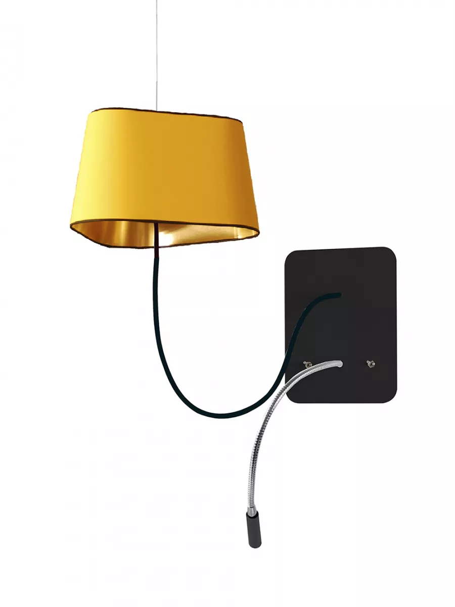 Pendant wall lamp led Petit Nuage - Yellow / Gold - Designheure