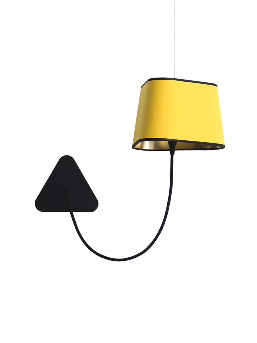Pendant wall lamp Petit Nuage - Yellow and Gold - Designheure