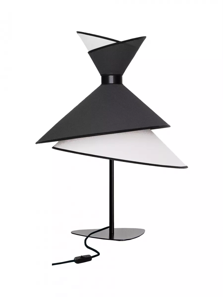 Table lamp Grand Kimono - White and Black - Designheure
