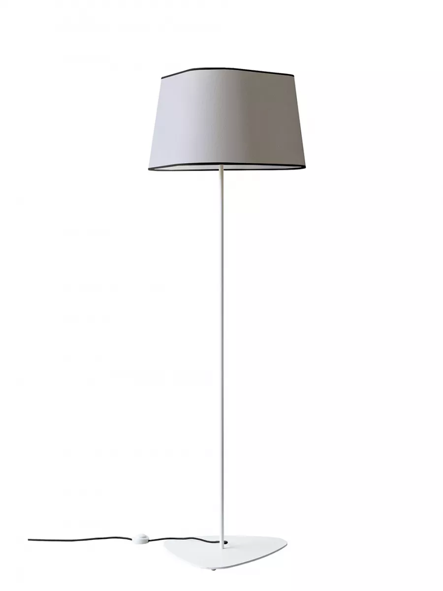 Lampadaire 172 XL Nuage - Blanc bordure noire - Designheure