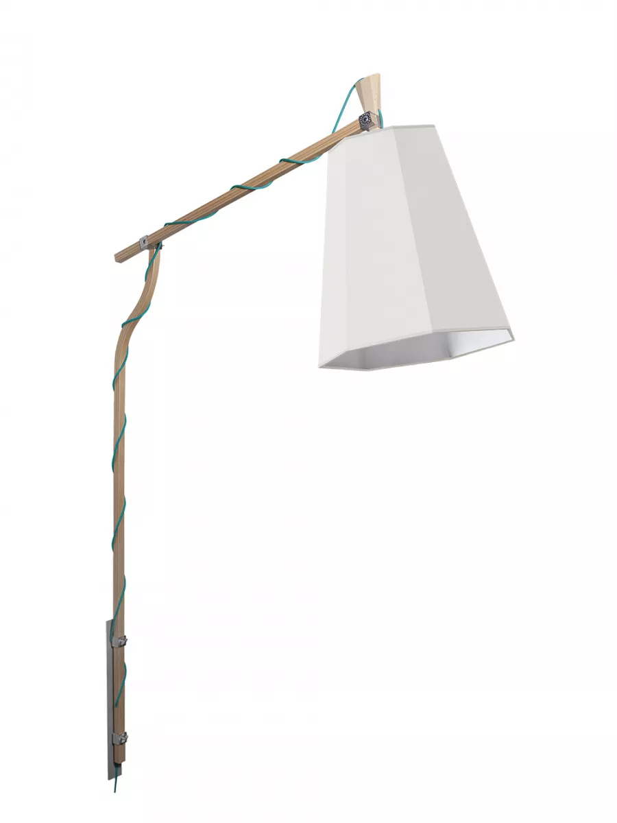 Lampadaire Mural XXL LuXiole - Blanc diffusant - Designheure