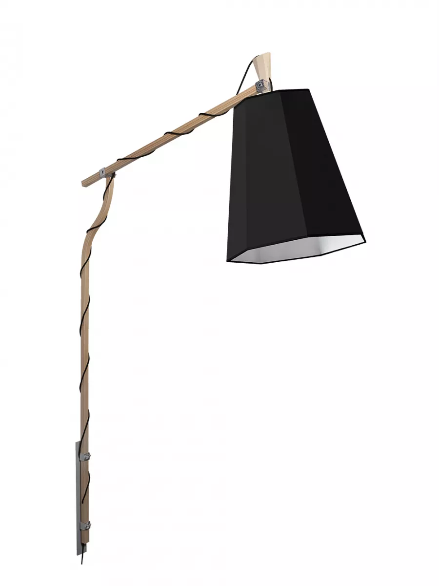 Wall floorlamp XXL LuXiole - Black / White - Designheure